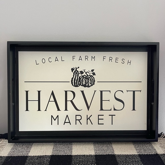 Pier 1 Other - Pier 1 - Decorative Tray with Handles - "Local Farm Fresh Harvest Market"